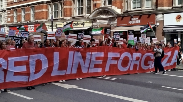 Protest w Londynie Protest w Londynie