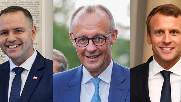Nawrocki, Merz, Macron