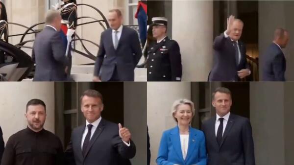 Tusk się po prostu spóźnił, a Macron już na niego nie zaczekał