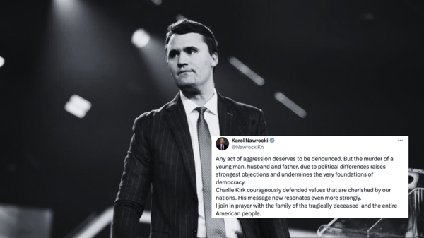 Nawrocki reaguje na morderstwo Charliego Kirka