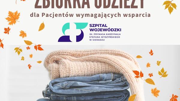 Zbiórka odzieży w sieradzkim szpitalu