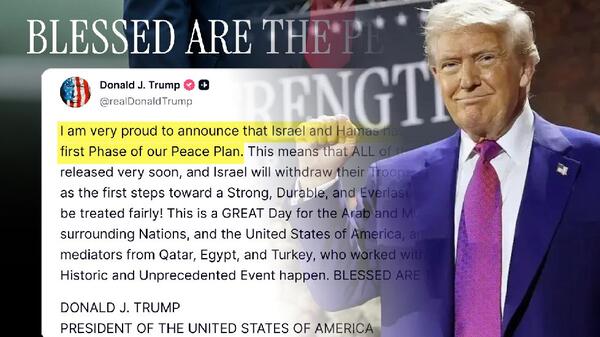 Trump ogłasza porozumienie pokojowe Trump ogłasza porozumienie pokojowe