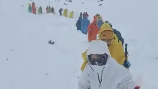 Mount Everest turyści