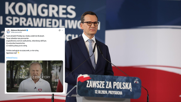 Spot Morawieckiego uderza w Tuska Spot Morawieckiego uderza w Tuska