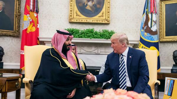 Donald Trump i saudyjski książę