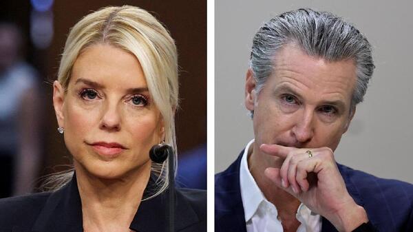 Pam Bondi i Gavin Newsom