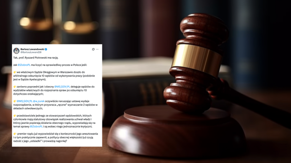 Bartosz Lewandowski o sprawie Zbigniewa Ziobry: nie ma szans na sprawiedliwy proces w Polsce