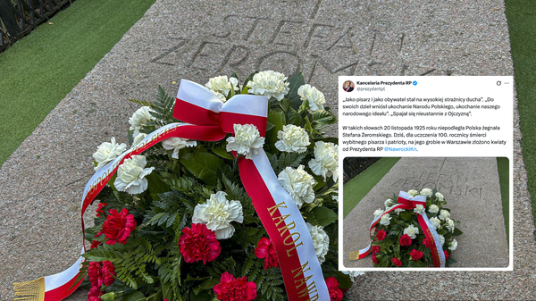 Prezydent Karol Nawrocki oddał hołd Stefanowi Żeromskiemu