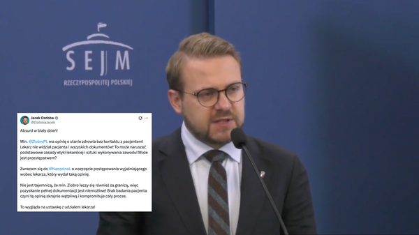 Jacek Ozdoba żąda wyjaśnień od Naczelnej Izby Lekarskiej