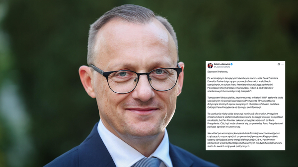 Rzecznik prezydenta o działaniach Tuska wobec służb specjalnych