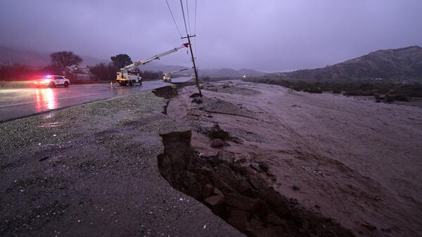 front burzowy objął całą Kalifornię