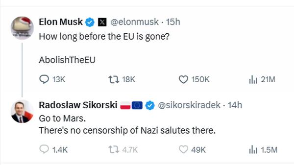 odpowiedź Sikorskiego na X