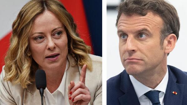 Giorgia Meloni i Emmanuel Macron