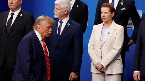 Donald Trump i Mette Frederiksen