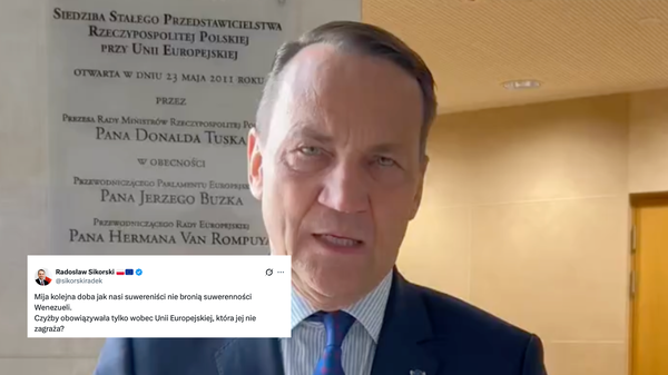 Czy Sikorski po raz kolejny występuje przeciwko USA? Minister od Tuska w obronie Maduro