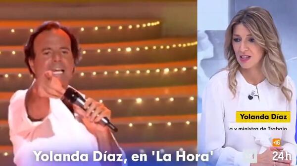Yolanda Diaz i Julio Iglesias