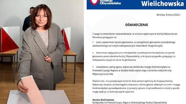 Monika Wielichowska składa protest