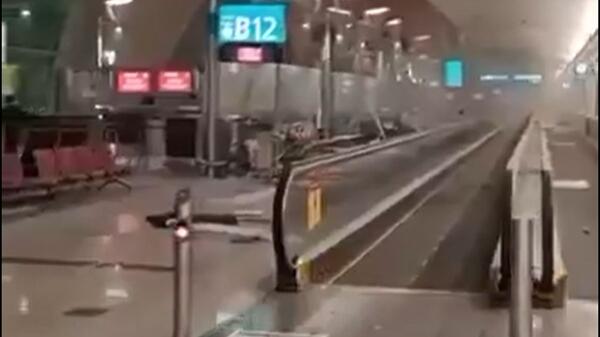 lotnisko w Dubaju po ataku irańskiego drona