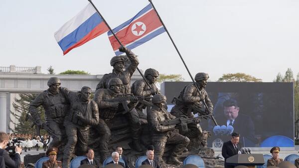 pomnik żołnierzy Korei Północnej poległych w wojnie rosyjskiej