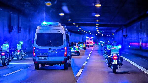 konwój policji niemieckiej