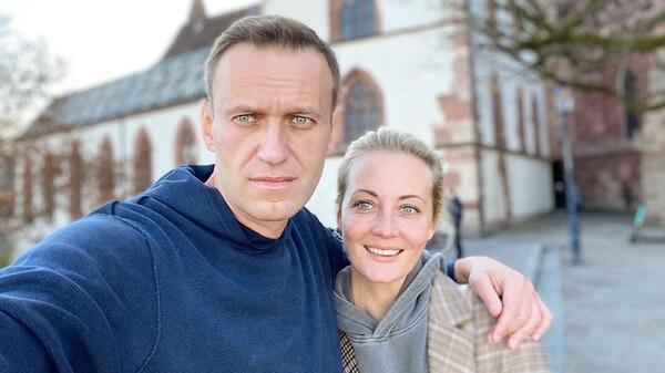 Julia Nawalna z mężem Aleksiejem, gdy żył jeszcze