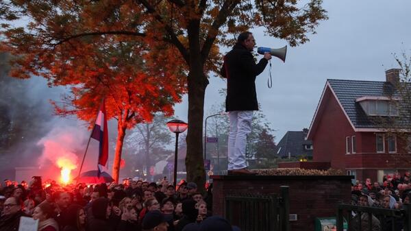 protest w Loosdrecht, w Holandii