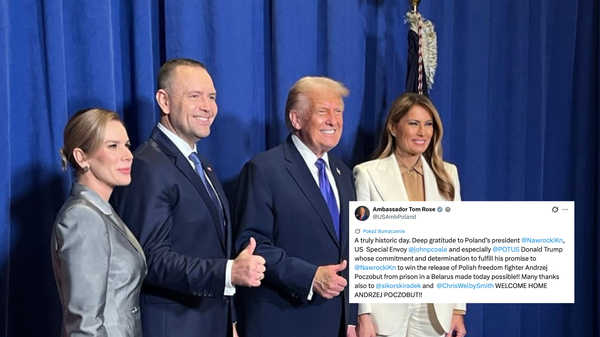 Ambasador USA wskazuje rolę Nawrockiego przy uwolnieniu Poczobuta