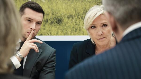 Jordan Bardella i Marine Le Pen