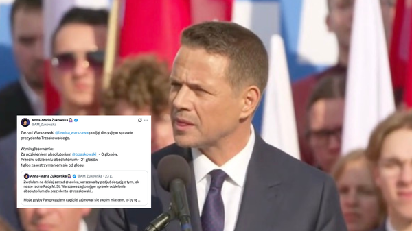 Lewica przeciw absolutorium dla Trzaskowskiego