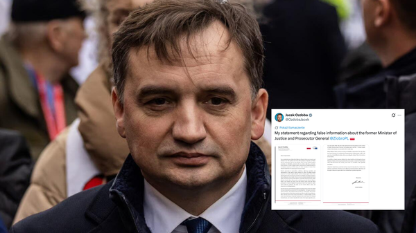Jacek Ozdoba broni Zbigniewa Ziobry