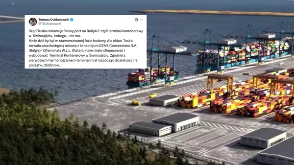Duklanowski o terminalu w Świnoujściu