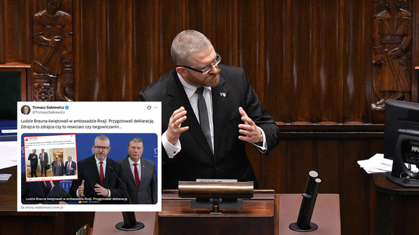 Mocne słowa Sakiewicza o ludziach Brauna. Poszli do ambasady Rosji