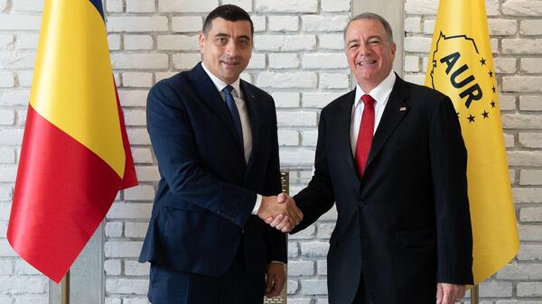 spotkanie Simiona z ambasadorem USA w Rumunii