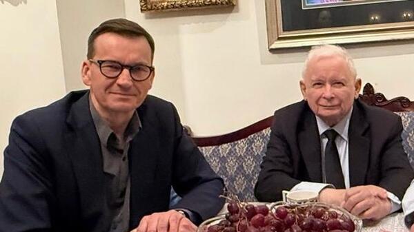 Jarosław Kaczyński i Mateusz Morawiecki