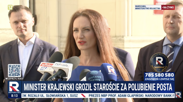 Starosta zambrowska mówi o groźbach ministra Krajewskiego