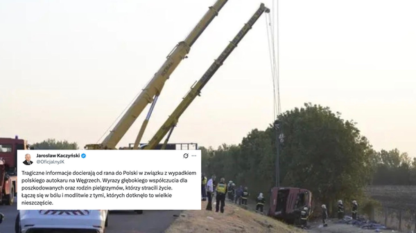 Prezes PiS po tragicznym wypadku polskich pielgrzymów: "To wielkie nieszczęście"