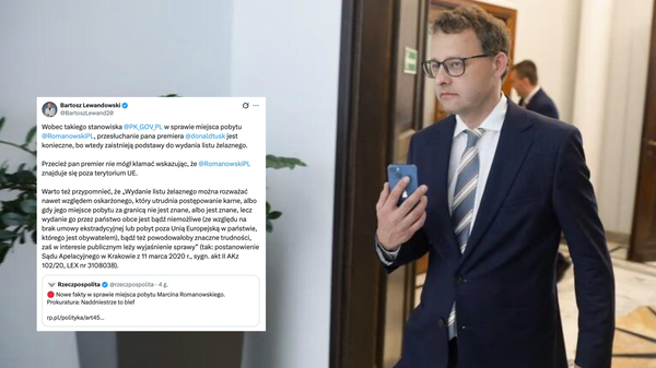 Bartosz Lewandowski chce przesłuchania Tuska ws. Romanowskiego
