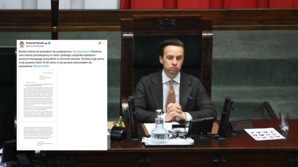 Bosak chwali decyzję Nawrockiego ws. Lex szarlatan. "Ostatnia rzecz której potrzebujemy to robić z jednego urzędnika dyktatoro-cenzora"