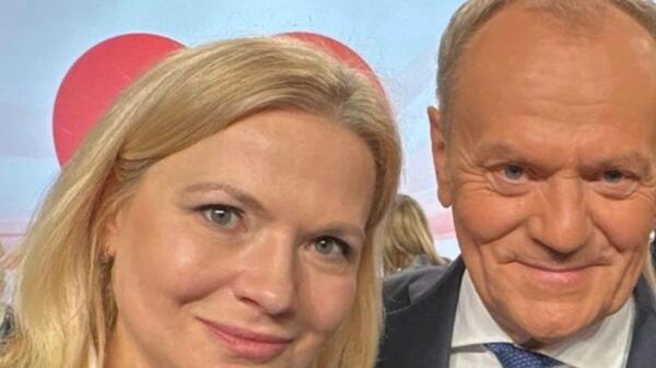 Monika Piątkowska i Donald Tusk