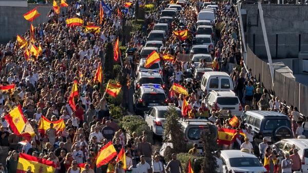 protesty w Hiszpanii - Ceuta