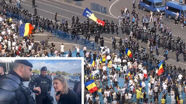 protesty w Rumunii
