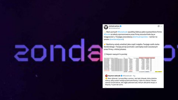 Michał Rachoń pyta WP o faktury Zondacrypto