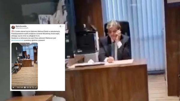 Sprzęt Republiki wyniesiony z sali w AWS. Kurowska potwierdza