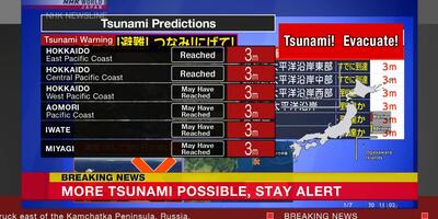 japoński nadawca publiczny NHK ostrzega przed tsunami