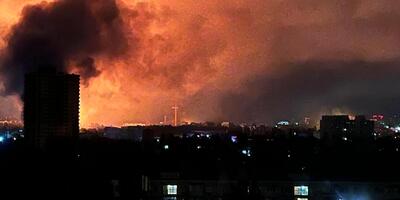 nalot dronów na Ukrainę
