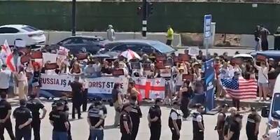 protesty w Tibilisi
