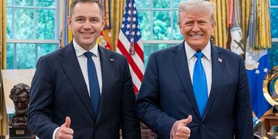 Karol Nawrocki i Donald Trump