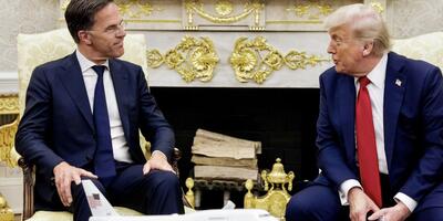 Mark Rutte i Donald Trump