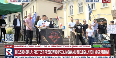 Protest w sprawie migracji Bielsko-Biała
