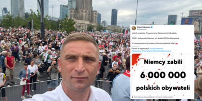 Protest pod ambasadą Niemiec
